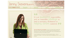 Desktop Screenshot of jennystevens.com